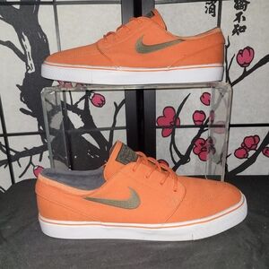 Nike Stefan Janoski Orange Canvas Sneakers